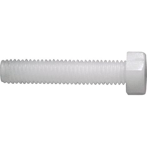 TOOLCRAFT 839999 Vite testa esagonale M2 20 mm Esagonale DIN 933 Plastica, Poliammide 10 pz.