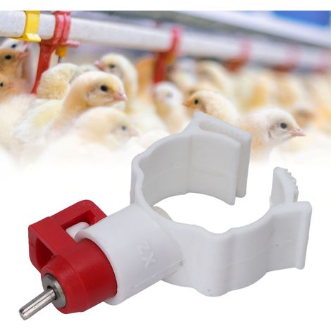 20 pièces Becs Abreuvoir Volaille, Nipples pour Poulets et Canards, Équipement Avicole Polyvalent (1/5)
