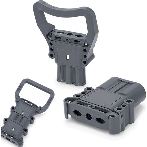 Connecteur Batterie Chariot Élévateur, Prise de Charge Industrielle 320A 150V DC IP23, Kit de Fiche Mâle et Femelle pour Transpalette Électrique, Gerbeur et Véhicules de Manutention