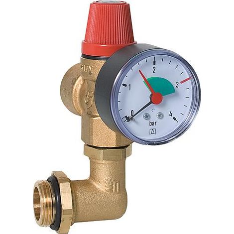 Kit de sEcuritE pour le montage au distributeur 3 bars jusqu'à 50kW, manomètre 0-4 bars (1/2)