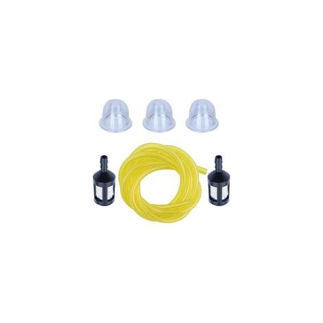 Filtre à carburant + conduite de carburant + Poire d'amorce pour Homelite BP250 HB180 HB18V GST GST18 GSTBC HBC18 HBC30 HBC30B HGT HLT15 HLT16 HLT17C HLT18 HLT28 HT17 Souffleur de coupe-bordures (1/5)
