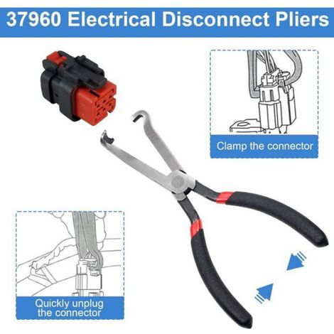 Pince Connecteur Électrique Automobile - 20 Cm - Pour Capteurs Débit Air Injecteurs Bobines Allumage - Rouge (1/4)