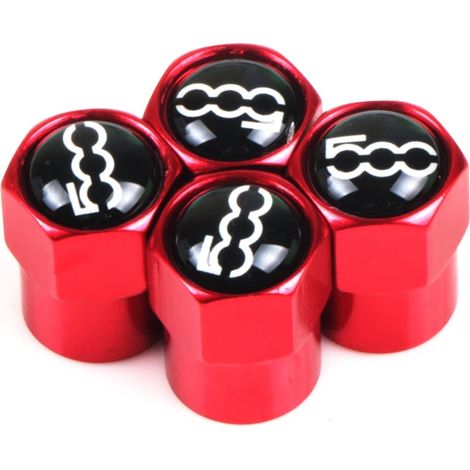 (Style 3) 4 bouchons de valve de pneu en métal compatibles avec les modèles 500 Punto, Abarth, Stilo, Ducato, Palio, Bravo et Doblo. Accessoires auto (1/5)