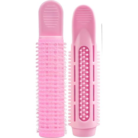 Pince à friser instantanée pour volume racine et mèches, 4 pinces à cheveux pour boucles et volume, Rose (1/4)