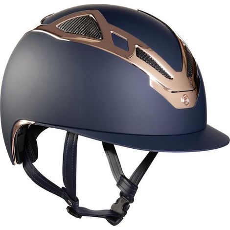 Casco equitazione Suomy apex chrome blu matt/rose gold: 54 cm, Blu /rose gold