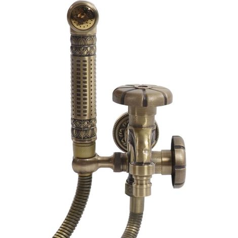 Pulvérisateur de Robinet d'eau Mural, Robinet Mural rétro monotrou Multifonction en Laiton de 2 m de Gamme pour Jardin pour Piscine pour Bidet (1/5)
