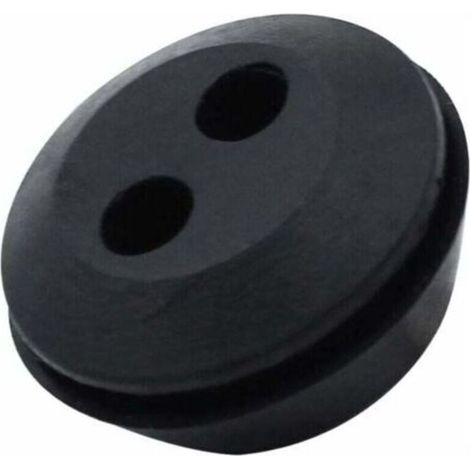 Lot de 6 Bouchon de Tuyau de Carburant Joint de Réservoir Caoutchouc 2 Trous Passe durite passe Durite Reservoir Debroussailleuse Accessoires (1/4)