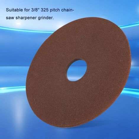 Meule abrasive de rechange, Disque de meule de 105 mm x 22 mm pour affûteuse de tronçonneuse à Pas de 3/8 "325, Disque Abrasif Meule Abrasive De Rechange pour affûteuse de chaînes (1/4)