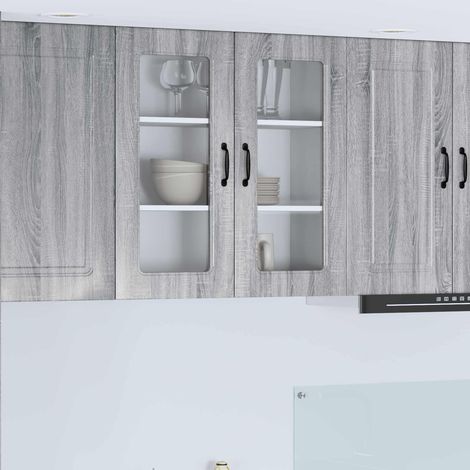 Küchenschrank mit Speicher Kalmar Graues Sonoma 80 x 31 x 80 cm (1/5)
