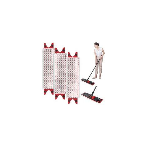 3 Pièces Serpillere Recharge pour Vileda Balai Microfibre Kit, pour Vileda Ultramax Mop 2 en 1 Absorbante Recharge (1/4)