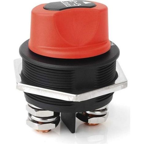 Interrupteur Coupe-Batterie - 300 A - 32 V DC - SPST 2P - Pour Moto Voiture Bateau - Montage Universel - 1 Pièce (1/5)
