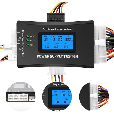 Ordinateurs de détection de puissance ATX portables Ordinateurs de signal hôte Tester LCD Affichage des outils de test source du châssis (1/5)