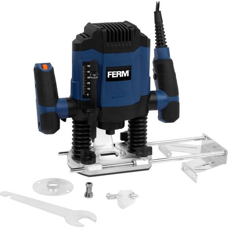 FERM Défonceuse 1200W – Profondeur de fraisage 55 mm