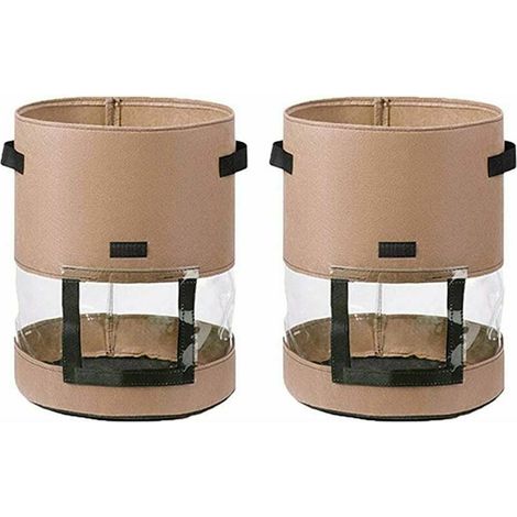 Paquets de Sacs de Plantation de Pommes de Terre de 7 Gallons-Sacs de Plantation de LéGumes pour Pomme de Terre, Tomate une,,2Pcs (1/5)