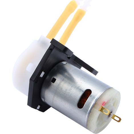 Pompe doseuse 12V D2 pour laboratoire et aquarium, tête péristaltique avec tube 2mm/4mm, silencieuse, facile à nettoyer, dosage liquides chimiques analytiques. (1/5)