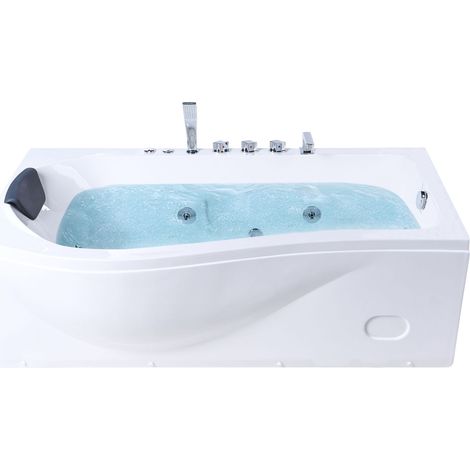 Vasca idromassaggio rettangolare angolare 1700 x 900 mm Getti idromassaggio in ABS Luce LED bianca Pozuelos (1/5)