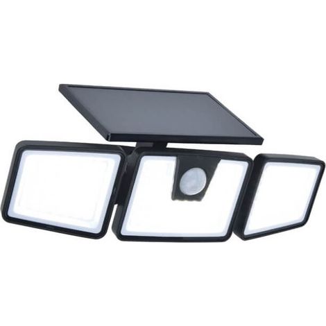 Projecteur LED solaire noir à détecteur de mouvement 6W BRITI LUTEC (1/3)