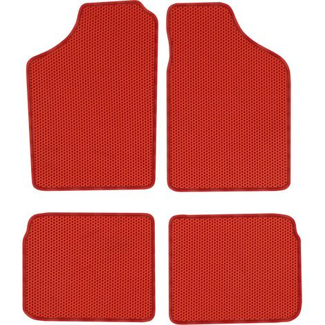 Volkswagen Polo II dal 1988 al 1994. Tappetini dedicati - EVA A NIDO D'APE ROSSO (1/5)