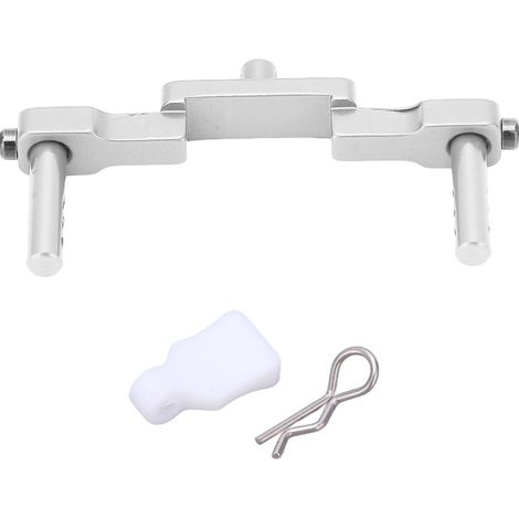 Colonne de support avant professionnelle en alliage d'aluminium usiné CNC pour voitures RC AXIAL SCX24 1/24, couleur argent. (1/5)