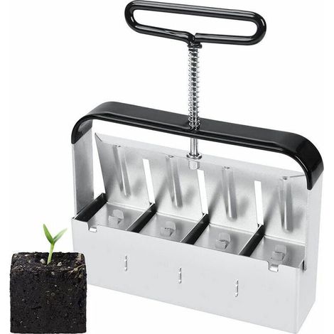 Semoir,Presse Motte pour Semis, Outil De Blocage de Sol, pour Serre de Jardin Bloqueur de Sol pour Plantules, Boutures, Serres, Semoir À Graines (1/4)