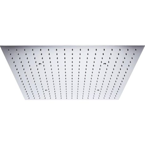 Milano Arvo Chrome 600mm Square Ceiling Mounted Recessed Shower Head (1/5)