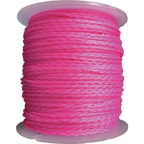 [NEUWERTIG] B-Ware Overmann Pflastererschnur Maurerschnur Polypropylen Pink 100m 30kg (1/2)