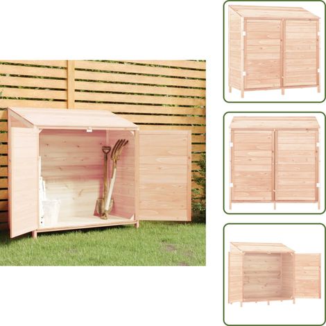 Gartenhaus mit Wandhalterung - vidaXL Geräteschuppen 102x52x112 cm Massivholz Tanne - Holzschuppen