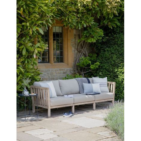 Garden Trading Porthallow Outdoor Patio 3 Seater Sofa Bench Seat Wooden Acacia (1/3)