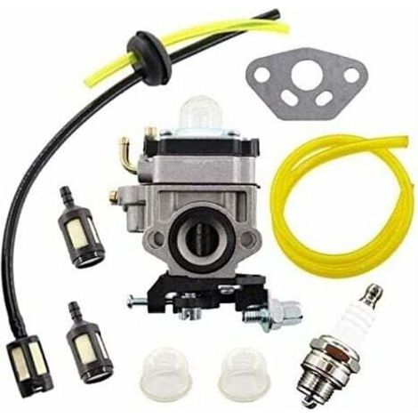 Kit de carburateur pour débroussailleuse AL-KO – Modèles BC410, BC4535, BC4125 – Tuyau et filtre à essence inclus – Fonctionnement optimal
