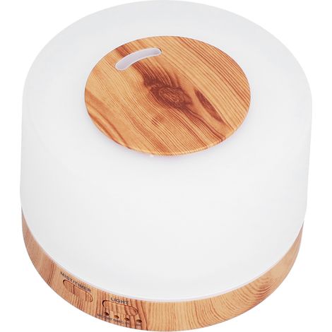 Humidificateur d'air 300 ml, diffuseur d'arômes aspect bois, avec lumière LED à couleurs changeantes pour la maison, prise 100-240 V (Royaume-Uni). (1/5)