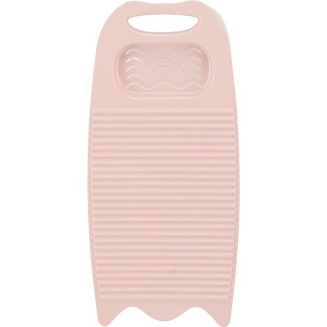 Plaque à laver manuelle en plastique rose avec porte-savon intégrée, planche à laver économique et durable adaptée pour évier de cuisine (1/5)
