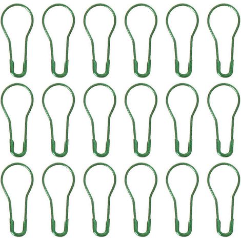 1000 petites étiquettes cadeaux, épingles de sûreté pour tricot, vêtements et loisirs créatifs.-2X0.1cm-Green (1/2)