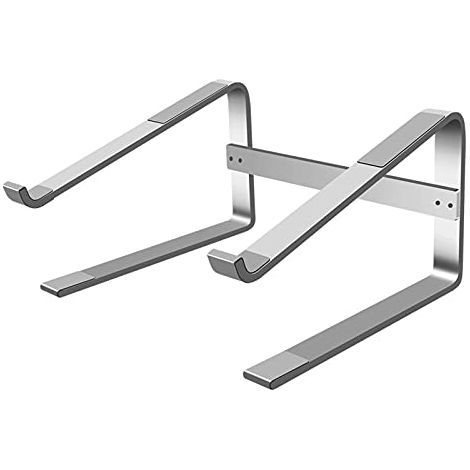 Support Pour Ordinateur Portable - En Aluminium - 14 À 18 Pouces - Angle Ergonomique Fixe - Ventilation Optimale - 1 Pièce