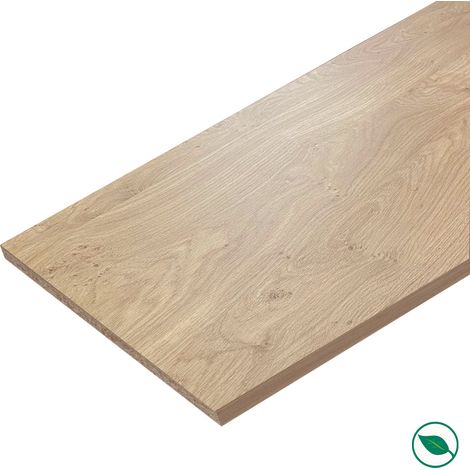 Forestea – Tablette mélaminée chêne français 1200 x 300 x 18 mm – Label PEFC 75% – Utilisation intérieure – Aspect bois (1/3)