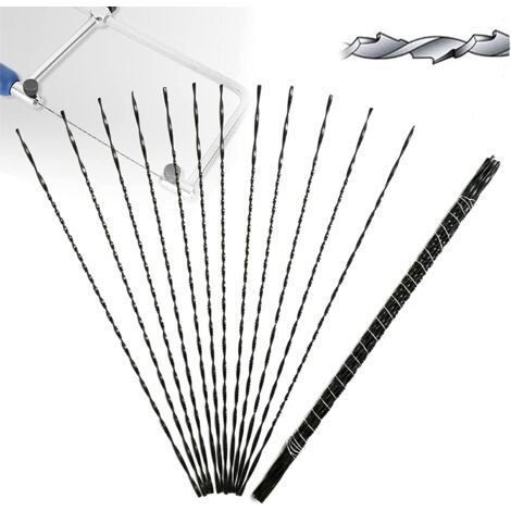 Lames de scie à chantourner en métal (12 pièces) pour la découpe et la sculpture du bois et du plastique. Compatibles avec la plupart des grandes marques de scies. ZP13875-04 (1/5)