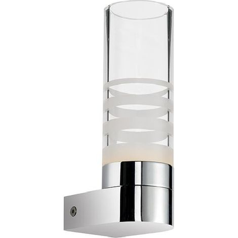 Italux Pixy applique da parete LED 3,6W cromo in vetro