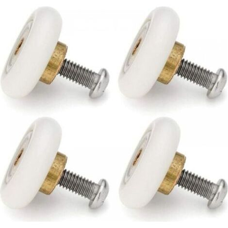 Set of 4 replacement rollers for sliding shower door, Ø 19 mm (1/5)