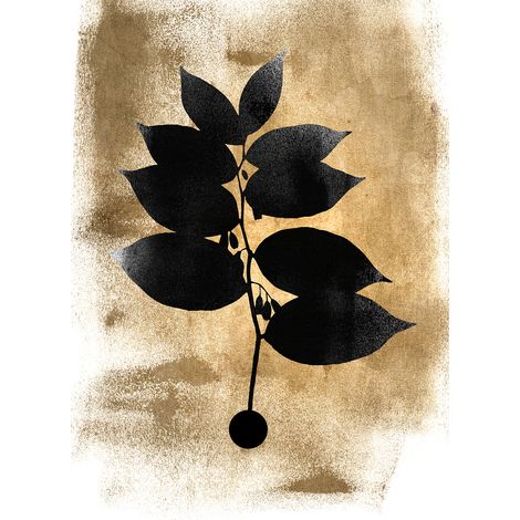 Papier peint panoramique marron & noir pour salon Tapisserie panoramique fleurie originale Papier peint panoramique nature idéal pour chambre (1/2)