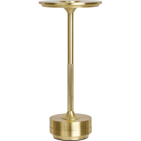 Lampada da tavolo Lyneham ricaricabile in alluminio ottone