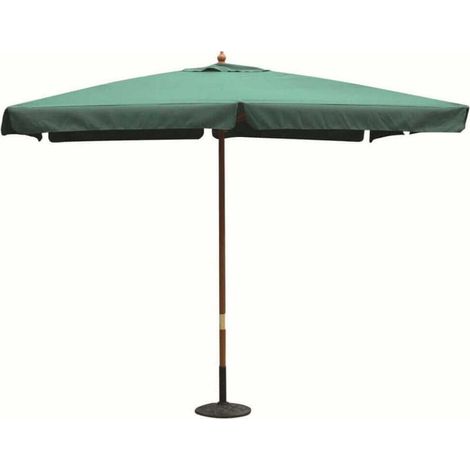 Ombrellone da giardino 2x3 mt con palo centrale in legno Padova - Green (1/3)