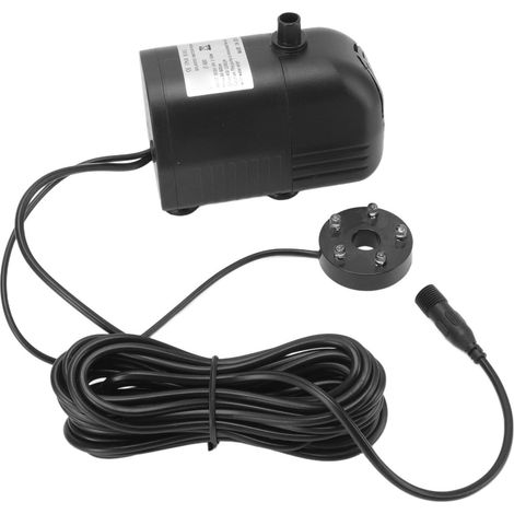 Pompe à eau solaire submersible en ABS, fontaine décorative sans balais avec éclairage pour jardin, 6 V CC - 24 V CC (1/5)