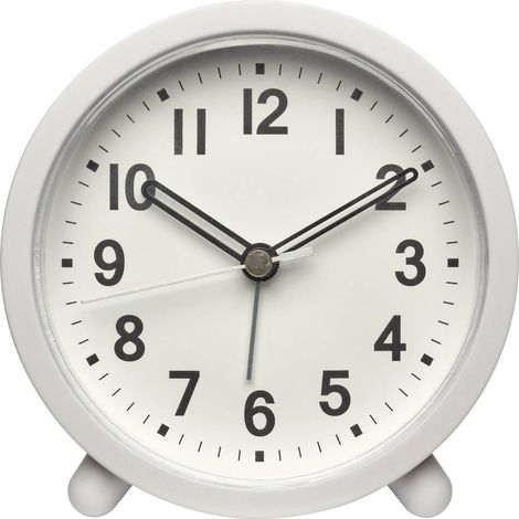 TFA Dostmann 60.1043.02 Quarzo Sveglia Bianco Tempi di allarme 1 Movimento silenzioso (senza scatti) (1/4)