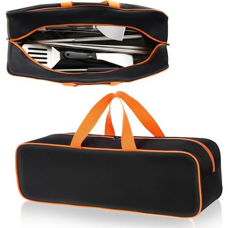 Sac à outils pour barbecue : Rangement spacieux pour les accessoires et outils de barbecue d'extérieur (43 x 13 x 12 cm) (1/4)