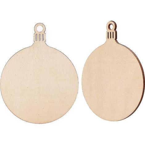 Artisanat décorations de Noël en bois (Jaune) (1/3)