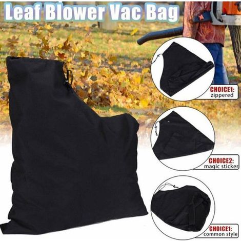 Sac pour souffleur de feuilles - Résistant à la corrosion - Polyester durable - Dimensions : 44x60 cm (1/5)