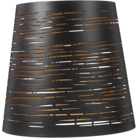 Abat-jour Métal Pour Lampadaires Abat-jour rayures circulaires Creux Remplacement Abat-jour Décoratif Pour Lampe De Table (1/5)