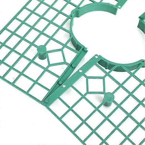 Lot de 10 supports pour fraisiers, étagères de plantation et de culture, vert (1/4)