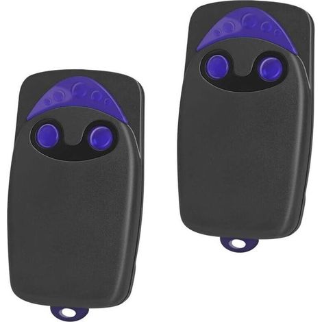 Set of 2 Remote Controls for Gates, Flo2r-s Automated Gate Remote Control, 433.92MHz 2-Channel Remote Control Transmitter (Includes 2 Extra Batteries)