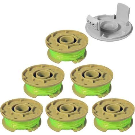 AC80RL3 Ersatzspule für Ryobi One Plus Freischneider + AC80RL3 3,4 m 0,2 cm Ersatzspulen für Ryobi 18V, 24V, 40V Akku-Freischneider (6 Spulen, 2 Kappen) - Karteo (1/4)