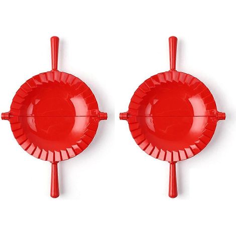 Manuelle Teigtaschenform, Artefakt, große rote Teigtaschenform aus Kunststoff